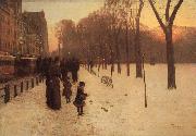 Childe Hassam Boston Common at Twilight USA oil painting reproduction